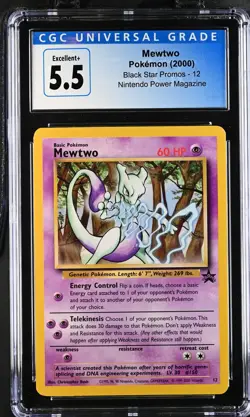 Mewtwo 12 Nintendo Power Magazine Black Star Promos Pokemon CGC 5.5 Excellent+ - Image 1