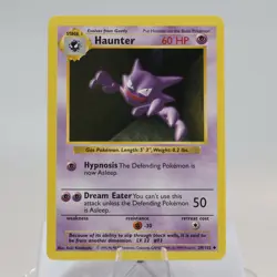 Pokemon TCG - Haunter 29/102 Base Set Uncommon Shadowless WOTC 1999 - EXC/NM - Image 2