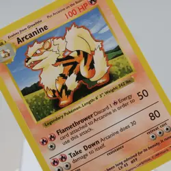 Pokemon TCG - Arcanine 23/102 Base Set Uncommon Shadowless WOTC 1999 - NM/EXC - Image 1