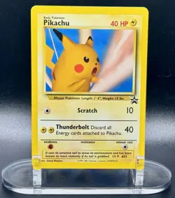 Pikachu (SNAP Promo) 26/53 Black Star Promo Pokemon Wotc Promo Vintage LP/NM - Image 2