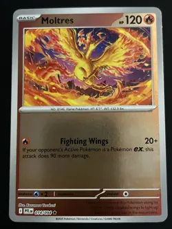 Pokemon - Moltres 014/094 - Phantasmal Flames Reverse Holo - NM - Image 1