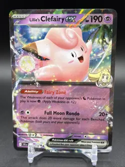 Lillie's Clefairy ex 056/159 Double Rare Holo SV09: Journey Together Pokemon NM - Image 1