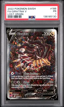 2022 FA/Giratina V Alt Art Pokemon Sword & Shield Lost Origin PSA 1 - Image 1