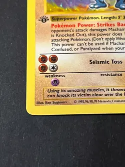 Pokemon TCG Machamp Base Set 8/102 1st Edition Shadowless Holo Rare UNGRADED - Image 2