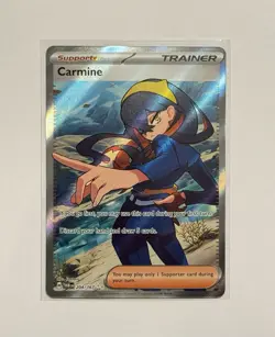 Carmine 204/167 Sv06: Twilight Masquerade Full Art Ultra Rare Holo Pokemon TCG - Image 1