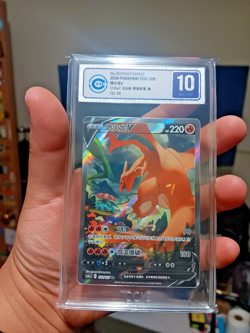CCIC 10 Gem Mint Chinese Charizard V 132/127 Super Rare Alt Art Holo Pokemon TCG - Image 1