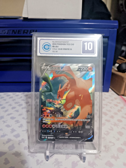CCIC 10 Gem Mint Chinese Charizard V 132/127 Super Rare Alt Art Holo Pokemon TCG - Image 2