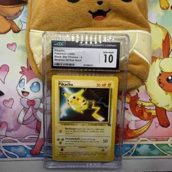Pokemon TCG Pikachu #4 Black Star Promo WOTC Mewtwo Strikes Back CGC GEM MINT 10 - Image 1