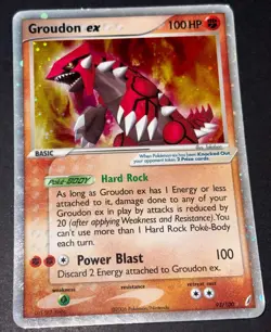 Pokemon - Groudon ex - 93/100 - EX Crystal Guardians - Ultra Rare Holo - 100 HP - Image 1