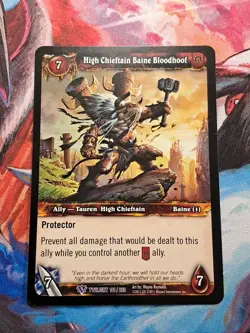 High Chieftain Baine Bloodhoof - Twilight of the Dragons - World of Warcraft TCG - Image 1