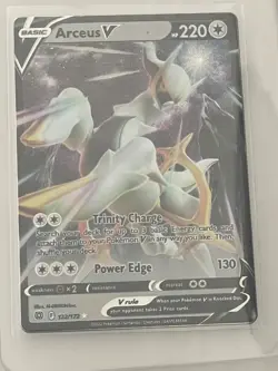Pokemon TCG: Arceus V 122/172 Swsh09: Brilliant Stars Holo. Metal Card - Image 2