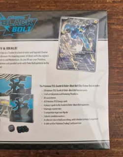 Pokemon TCG Black Bolt ETB Elite Trainer Box New and Sealed, English Edition - Image 4