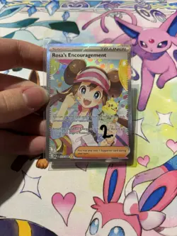 Pokemon Rosa's Encouragement 123/088 Special Illustration Rare Perfect Order POR - Image 1