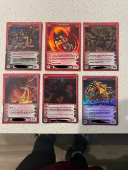 Chaotic 4Kids 6 English Creature Cards Lot Magmon Kaal Holo Regular Stelgar - Image 1