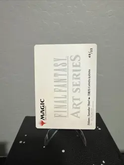 Zidane Tantalus Thief Art Series Card 49/53 Final Fantasy MTG Magic Gold Stamp - Image 2