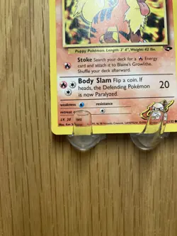 Pokemon Card Blaine's Growlithe N/M Gym Challenge Common 062/132 - Image 3