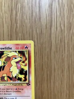 Pokemon Card Blaine's Growlithe N/M Gym Challenge Common 062/132 - Image 4