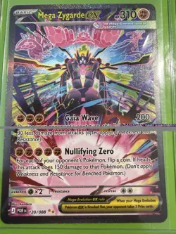 Pokemon Mega Zygarde EX Full Art Holo Rare Dragon Card 120/088 Perfect Order - Image 2