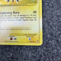 Zapdos 150/147 Platinum Supreme Victors Pokemon Card Holo Foil Secret Rare Swirl - Image 4