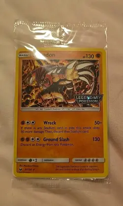 Groudon CES 81/168 - Stamped Promo ENG Legendary Pokemon Sealed NM /MT Card - Image 1