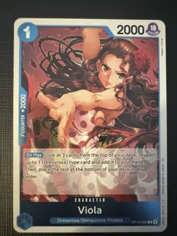 ONE PIECE CARD GAME ENGLISH Viola OP15-040 R OP15 Near Mint - Image 1
