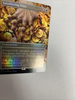 Smothering Tithe Borderless Foil Card #342 MTG LP - Image 2
