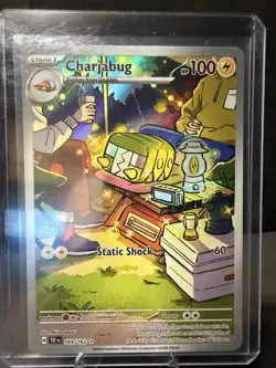 Charjabug Illustration Rare 169/162 SV05: Temporal Forces Holo Pokemon Card - Image 3
