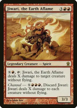 1x Jiwari, the Earth Aflame - NM English MTG - Saviors of Kamigawa - Image 1