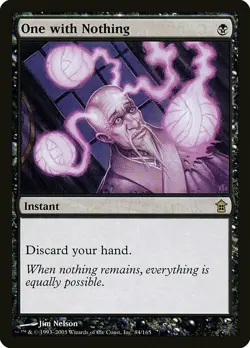 1x One with Nothing - NM English MTG - Saviors of Kamigawa - Image 1