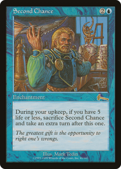 Second Chance #41 (HP) Urza's Legacy ULG Magic MTG - Image 1