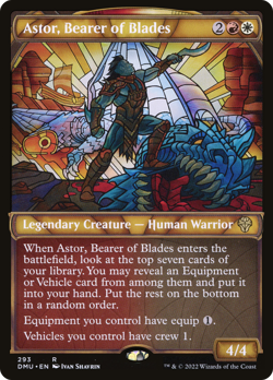 Astor, Bearer of Blades (FOIL) x1 - MTG Dominaria United DMU #293 - Image 1