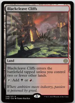 Blackcleave Cliffs (Foil) Phyrexia: All Will Be One 248 NM R - Image 1