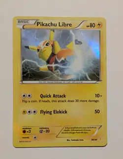 Pokemon TCG Pikachu Libre Holo XY Trainer Kit 30/30 - Image 1