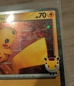 DOUBLE SWIRL 🌀 Pikachu 051 /162 2026 Pokemon Day 30th Anniversary Promo Cosmos - Image 3