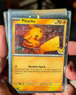 DOUBLE SWIRL 🌀 Pikachu 051 /162 2026 Pokemon Day 30th Anniversary Promo Cosmos - Image 4