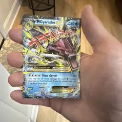 M Gyarados EX Full Art Ultra Rare Holo 27/122 Breakpoint 240 HP Pokemon Card - Image 1