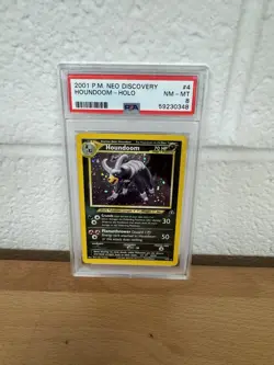 HOUNDOOM PSA 8 2001 POKEMON NEO DISCOVERY #4/75 HOLO 3599 - Image 1