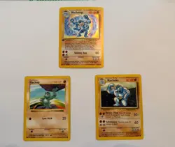 Pokemon TCG 1st edition Machamp Holo, Machop & Machoke Base Set WOC Lot 1999 NM - Image 1
