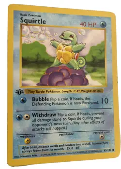Pokemon Squirtle 1st Edition Base Set - Image 2