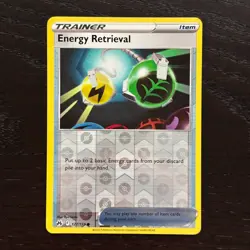 Energy Retrieval 127/159 Pokemon Crown Zenith SWSH Reverse Holo Common NM - Image 1