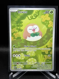 Rowlet 090/088 Perfect Order Illustration Rare Full Art Holo Pokemon TCG MINT - Image 1