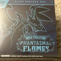Pokemon TCG Factory Sealed Mega Evolution Phantasmal Flames Elite Trainer Box - Image 2