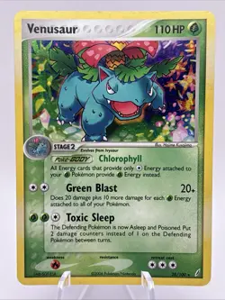 Venusaur 28/100 Crystal Guardians Reverse Holo Rare Pokemon - LP - Image 1