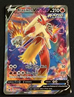 Pokemon TCG Chilling Reign Blaziken V Full Art - NM - Image 1