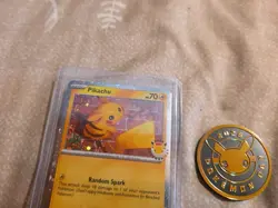 DOUBLE SWIRL Pikachu 51/162 Stamped 2026 Pokemon Day 30th Annivers. Promo w/coin - Image 1