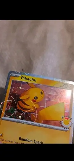 DOUBLE SWIRL Pikachu 51/162 Stamped 2026 Pokemon Day 30th Annivers. Promo w/coin - Image 4