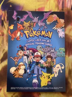 Pokemon Topps Movie Animation Edition Blue Logo Checklist - Image 1