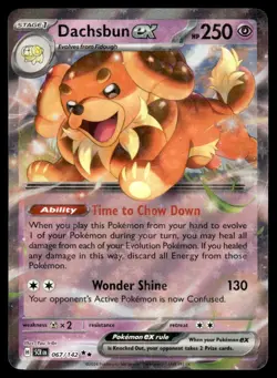 Dachsbun ex #67 2024 Scarlet & Violet Series - Stellar Crown Double Rare - Image 1