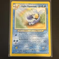 Pokemon Light Vaporeon Neo Destiny 52/105 Regular Unlimited - Image 1
