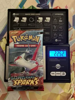 HEAVY! 22.52g Surging Sparks Pokemon TCG Booster Pack - Image 1